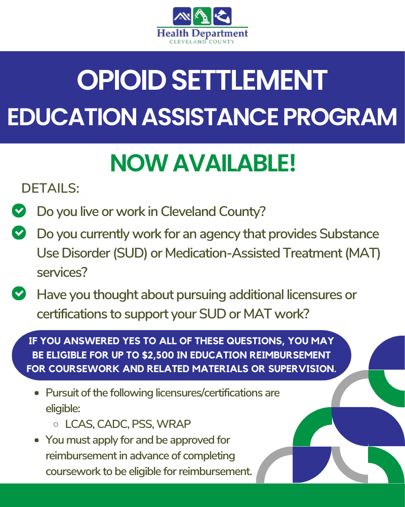 Opioid Settlement EAP flyer website 
